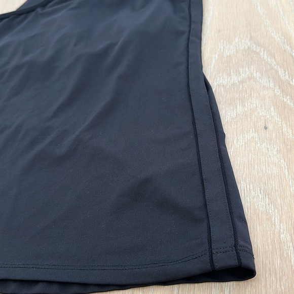 Lucky in Love Tennis Tank Top Black Small Preppy Sporty Pickleball Athletic Gym - Picture 4 of 6